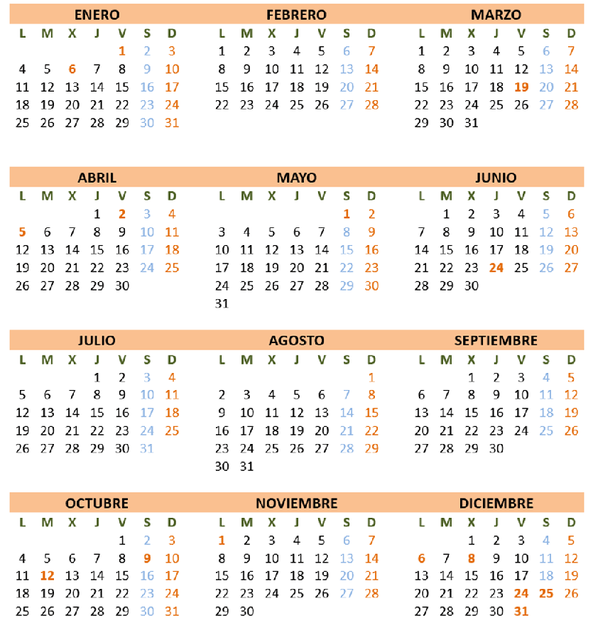 calendario laboral 2021 cesmcv