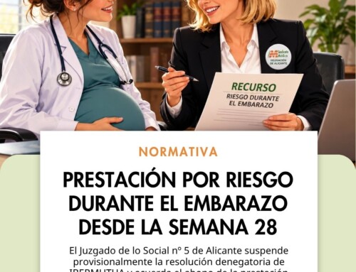 La Justicia da la razón cautelarmente a CESM- CV y protege a una médica embarazada frente a la negativa de la mutua